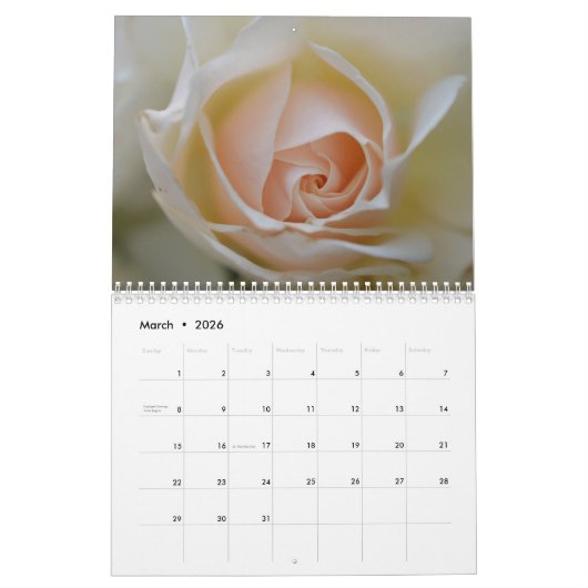 Rose - Kalender 2024 (Mär 2026)