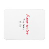 Rose Karosseriebutter Ihren Textnamen Eigengewicht Magnet (Horizontal)