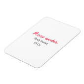 Rose Karosseriebutter Ihren Textnamen Eigengewicht Magnet (Linke Seite)