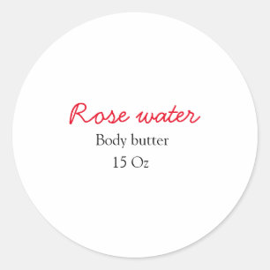 Rose Karosseriebutter Ihren Textnamen Eigengewicht Runder Aufkleber