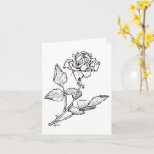 Rose Karte (Gelbe Blume)