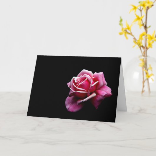 Rose Karte (Gelbe Blume)