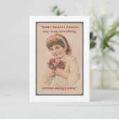 Rose Karte (Stehend Vorderseite)