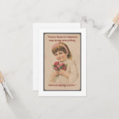 Rose Karte (Vorderseite/Rückseite Beispiel)