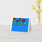 Rose Karte (Gelbe Blume)