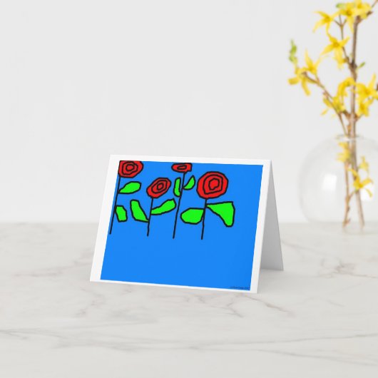 Rose Karte (Gelbe Blume)