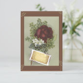 Rose Karte (Stehend Vorderseite)