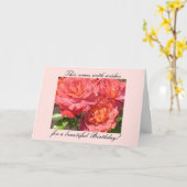 Rose Karte (Gelbe Blume)