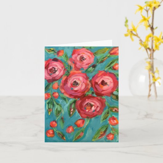 Rose Karte (Gelbe Blume)