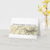 Rose-Karte für das Beileid eines Verlustes Karte (Gelbe Blume)