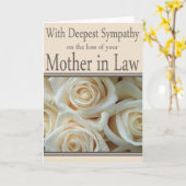 Rose-Karte für Mutter im Beileid mit Rechtsverlust Karte (Gelbe Blume)