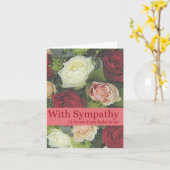 Rose-Karte für Mutter im Beileid mit Rechtsverlust Karte (Gelbe Blume)