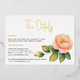 Rose-Karte für wild lebende Farben Folien Feiertagskarte