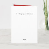 Rose Karten Rosa Blume Benutzerdefinierte Grußkart (Rückseite)