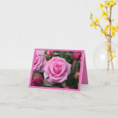 Rose Karten Rosa Blume Benutzerdefinierte Grußkart (Gelbe Blume)