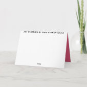 Rose Karten Rosa Blume Benutzerdefinierte Grußkart (Rückseite)