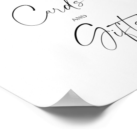 Rose - Karten und Geschenke Poster (Ecke)