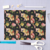 Rose Kätzchen Vintag Floral Seidenpapier (Handwerk)