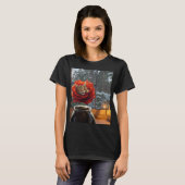 Rose Katzen Traum  T-Shirt (Vorne ganz)
