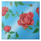 Rose Keramik Fliese (Vorderseite)