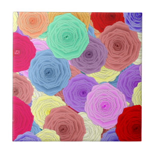 Rose Keramik Fliese