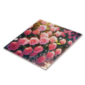 Rose Keramik Fliese (Seite)