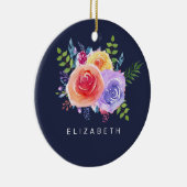 Rose Keramik Ornament (Rechts)