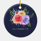 Rose Keramik Ornament (Hinten)