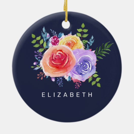 Rose Keramik Ornament (Hinten)