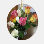 Rose Keramik Ornament (Links)