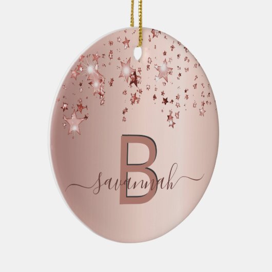 Rose Keramik Ornament (Rechts)