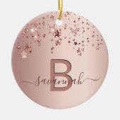 Rose Keramik Ornament (Vorne)