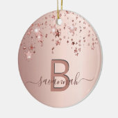 Rose Keramik Ornament (Links)