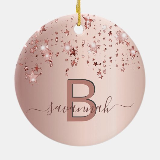 Rose Keramik Ornament (Hinten)