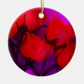 Rose Keramik Ornament (Vorne)