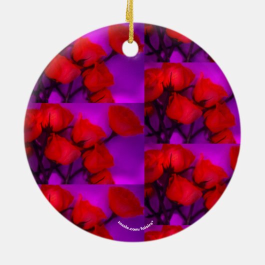 Rose Keramik Ornament (Hinten)