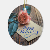 Rose Keramik Ornament (Links)