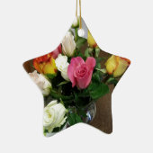 Rose Keramik Ornament (Rechts)