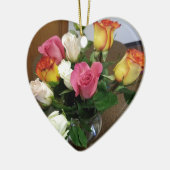 Rose Keramik Ornament (Links)