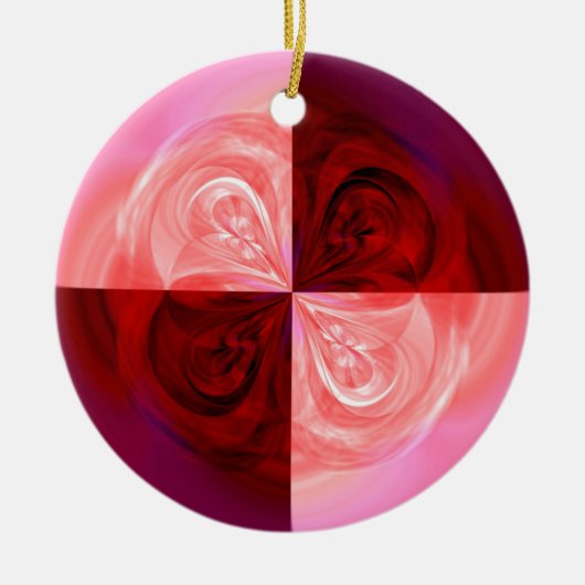 Rose Keramik Ornament (Vorne)