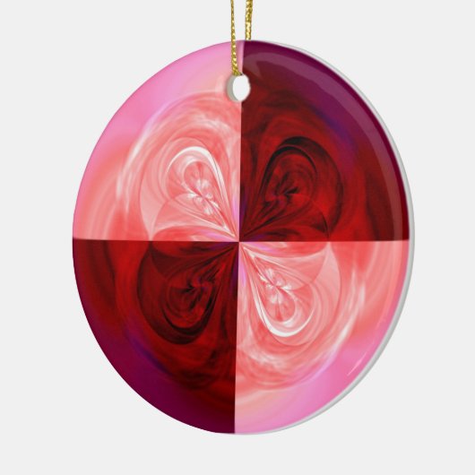 Rose Keramik Ornament (Links)