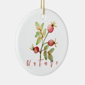 Rose Keramik Ornament (Rechts)