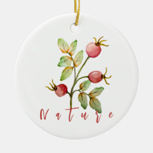 Rose Keramik Ornament
