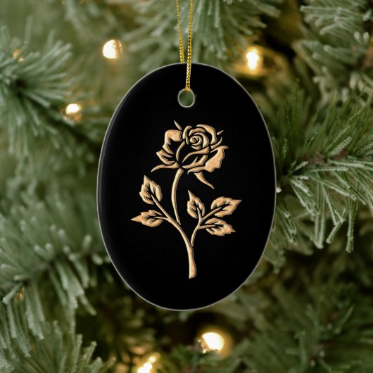Rose Keramik Ornament (Baum)