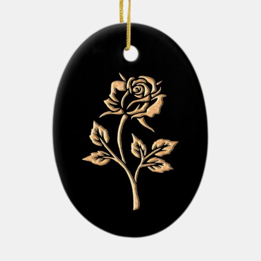 Rose Keramik Ornament (Hinten)