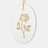Rose Keramik Ornament (Links)