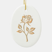 Rose Keramik Ornament (Hinten)