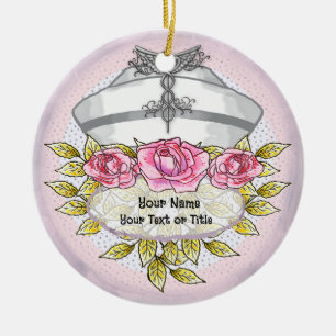Rose Keramik Ornament