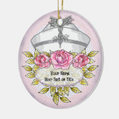 Rose Keramik Ornament (Links)