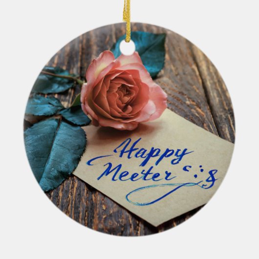 Rose Keramik Ornament (Hinten)